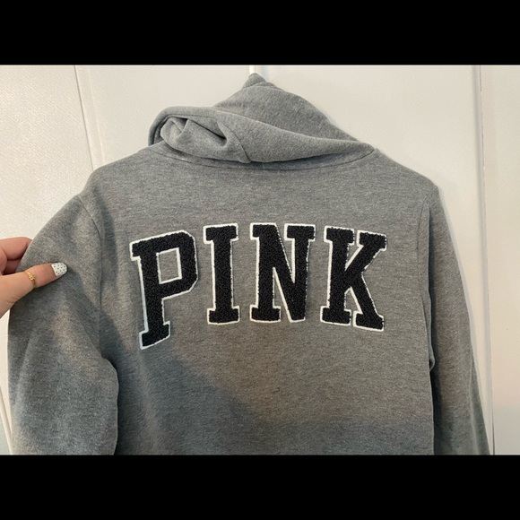 PINK zip up hoodie